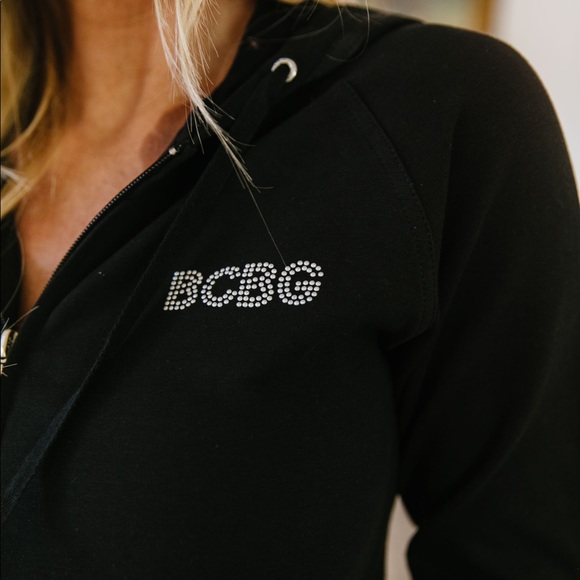 BCBG Flashback Track Suit in Black - Picture 5 of 8